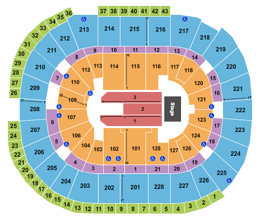 SAP Center Rush Seating Chart